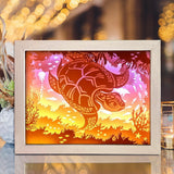 Sea Turtle 1 – Paper Cut Light Box File - Cricut File - 8x10 inches - LightBoxGoodMan