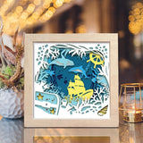 Seabed 2 – Paper Cut Light Box File - Cricut File - 8x8 inches - LightBoxGoodMan