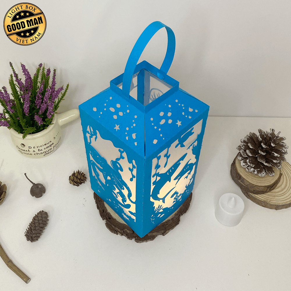 Seabed - Paper Cut Lantern File - Cricut File - 10x20cm - LightBoxGoodMan - LightboxGoodman