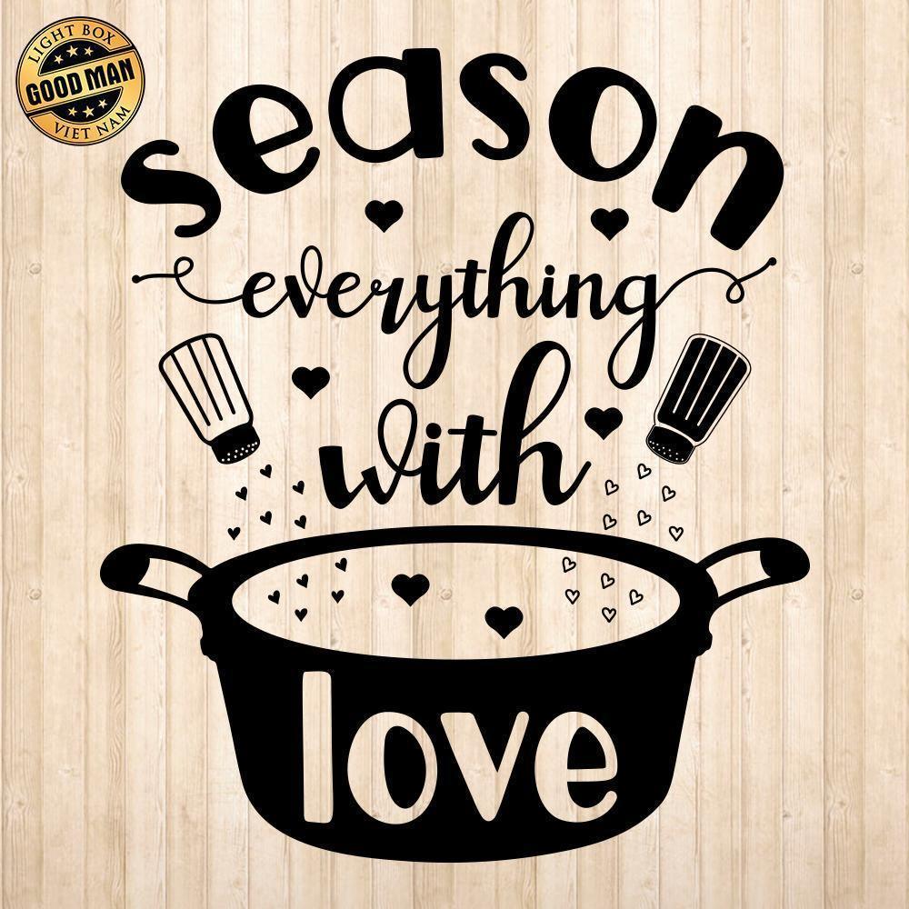 Season Everything With Love - Cricut File - Svg, Png, Dxf, Eps - LightBoxGoodMan - LightboxGoodman