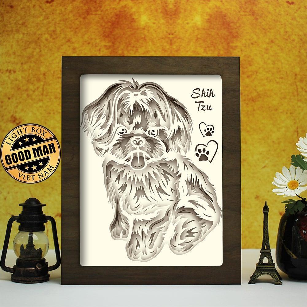 Shih Tzu – Paper Cut Light Box File - Cricut File - 8x10 inches - LightBoxGoodMan - LightboxGoodman