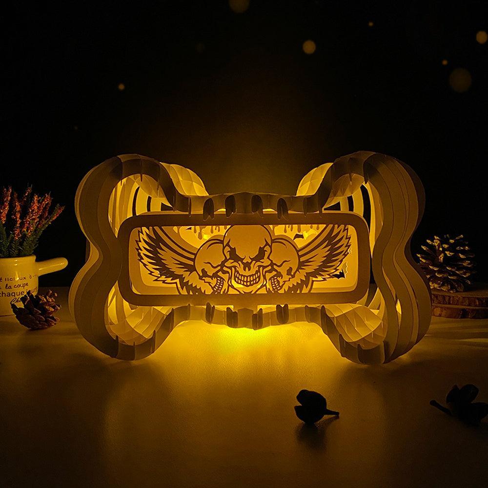 Skull - Bone Pop-Up File - Cricut File - LightBoxGoodMan - LightboxGoodman