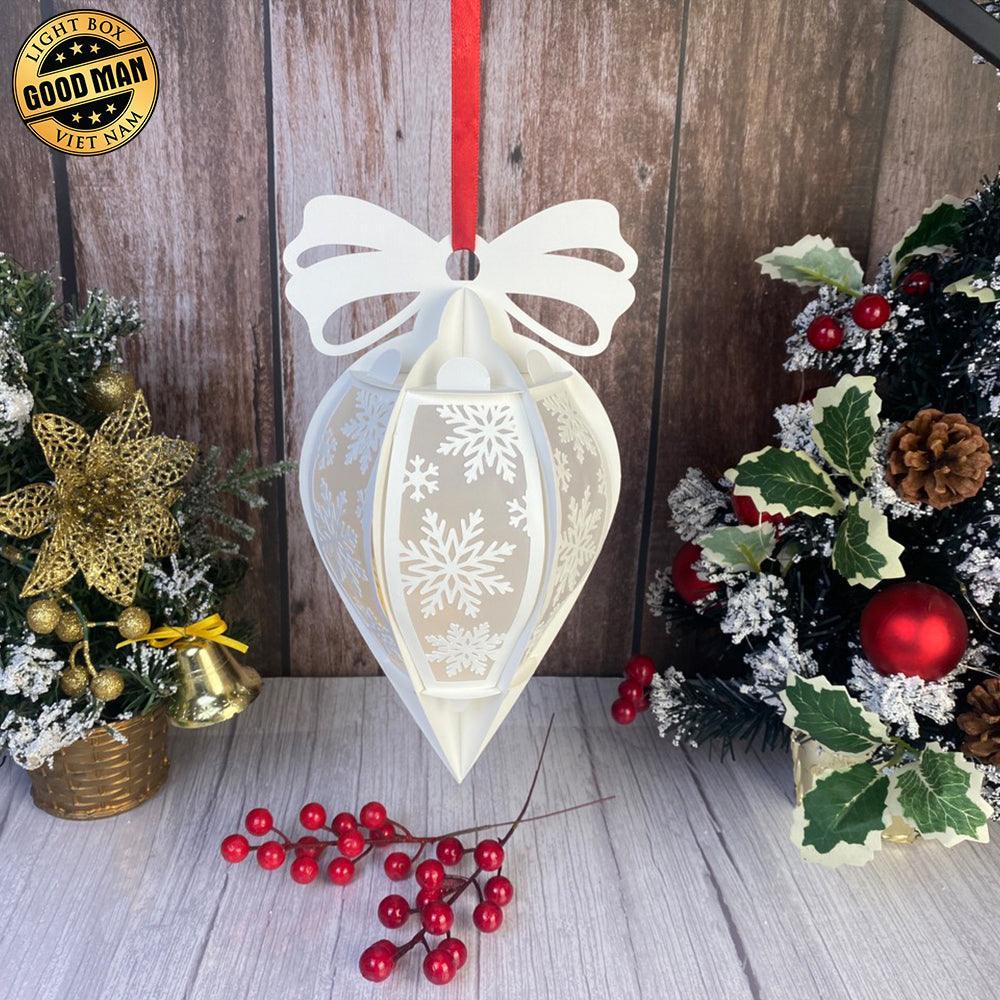 Snowflake - Droplet Lantern File - Cricut SVG File - LightBoxGoodMan - LightboxGoodman