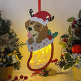Snowman 2 - Paper Cut Pet Light Box File - Xmas Dog Motif - Cricut File - 11x6 Inches - LightBoxGoodMan