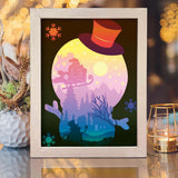 Snowman – Paper Cut Light Box File - Cricut File - 20x26cm - LightBoxGoodMan - LightboxGoodman