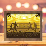 Soccer 1 - Paper Cutting Light Box - LightBoxGoodman