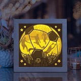 Soccer 4 – Paper Cut Light Box File - Cricut File - 8x8 inches - LightBoxGoodMan - LightboxGoodman