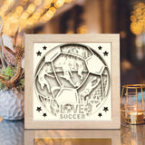Soccer 4 – Paper Cut Light Box File - Cricut File - 8x8 inches - LightBoxGoodMan - LightboxGoodman