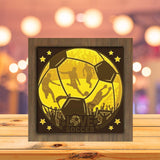 Soccer 4 - Paper Cutting Light Box - LightBoxGoodman