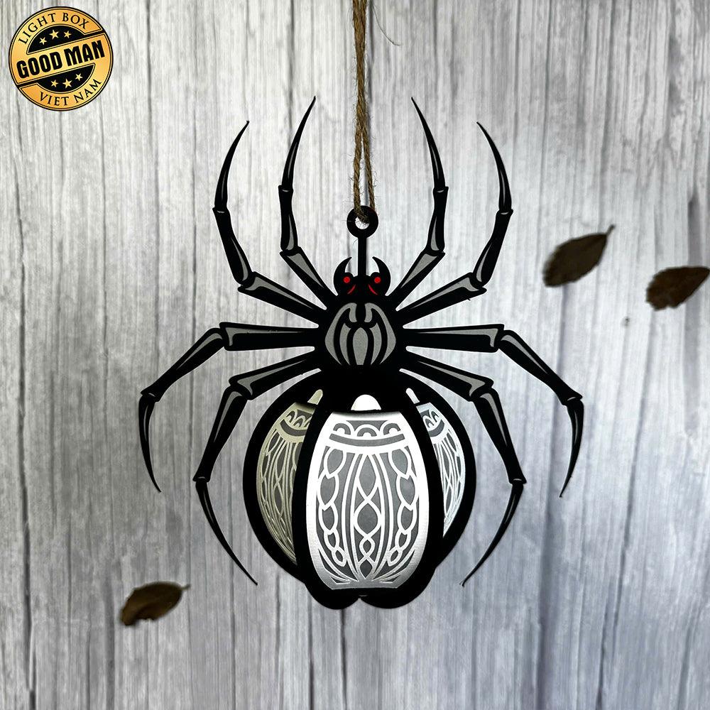 Spider 1 - 3D Spider Lantern File - 8x9" - Cricut File - LightBoxGoodMan - LightboxGoodman
