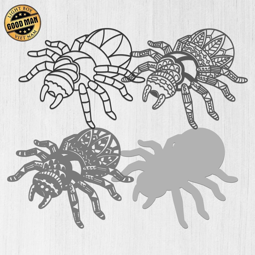 Spider - Paper 3D Layered File - Cricut File - 20x26cm - LightBoxGoodMan - LightboxGoodman