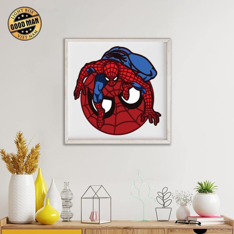 Spiderman - Paper 3D Layered File - Cricut File - 20x21cm - LightBoxGoodMan - LightboxGoodman
