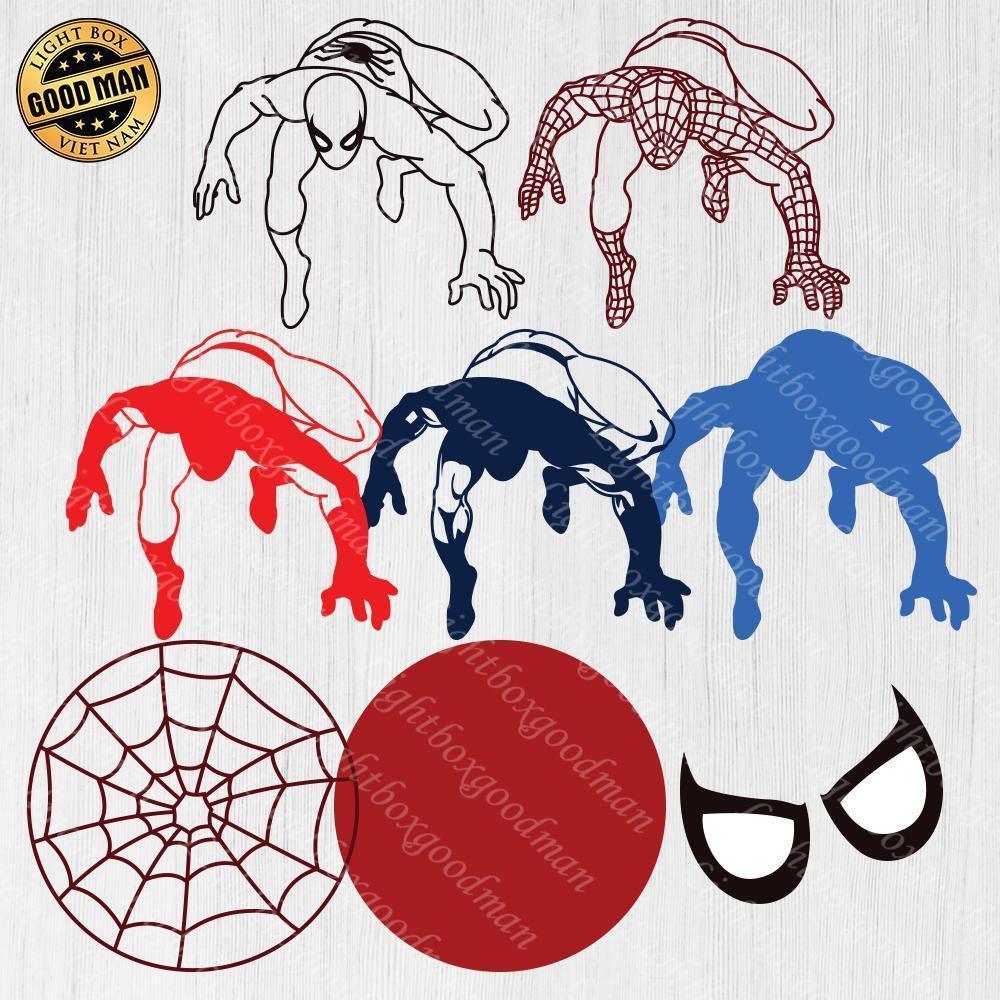 Spiderman - Paper 3D Layered File - Cricut File - 20x21cm - LightBoxGoodMan - LightboxGoodman