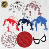 Spiderman - Paper 3D Layered File - Cricut File - 20x21cm - LightBoxGoodMan - LightboxGoodman