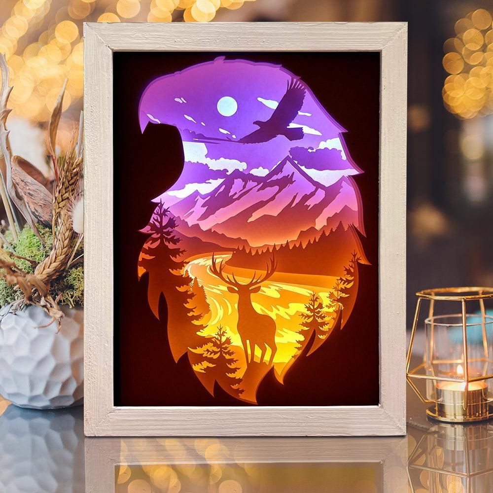 Spirit Of The Forest – Paper Cut Light Box File - Cricut File - 8x10 inches - LightBoxGoodMan - LightboxGoodman