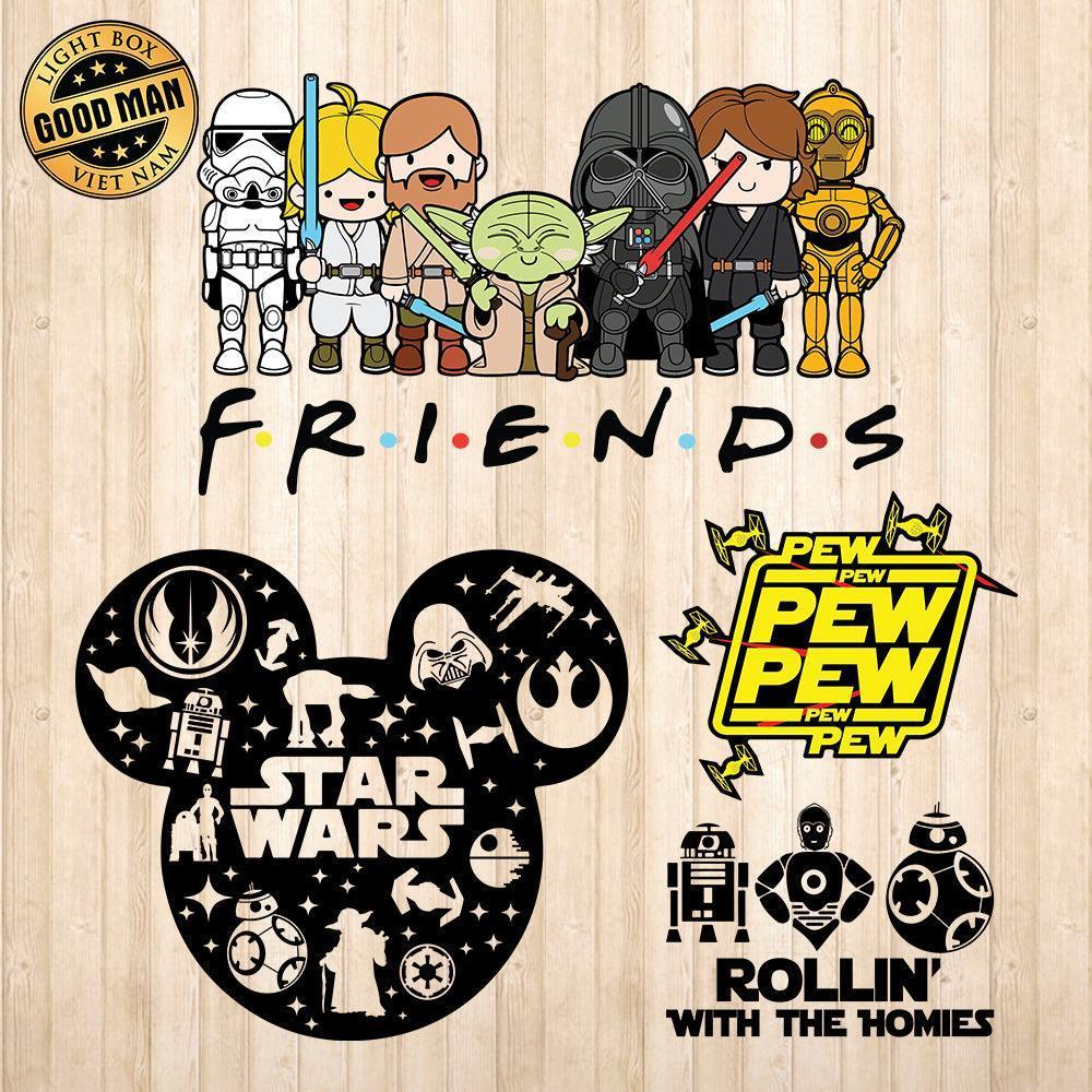 Star Wars 2 - Cricut File - Svg, Png, Dxf, Eps - LightBoxGoodMan - LightboxGoodman