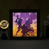 Star Wars 6 Square - Paper Cut Light Box File - Cricut File - 20x20cm - LightBoxGoodMan - LightboxGoodman