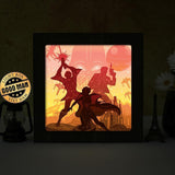 Star Wars 6 Square - Paper Cut Light Box File - Cricut File - 20x20cm - LightBoxGoodMan - LightboxGoodman