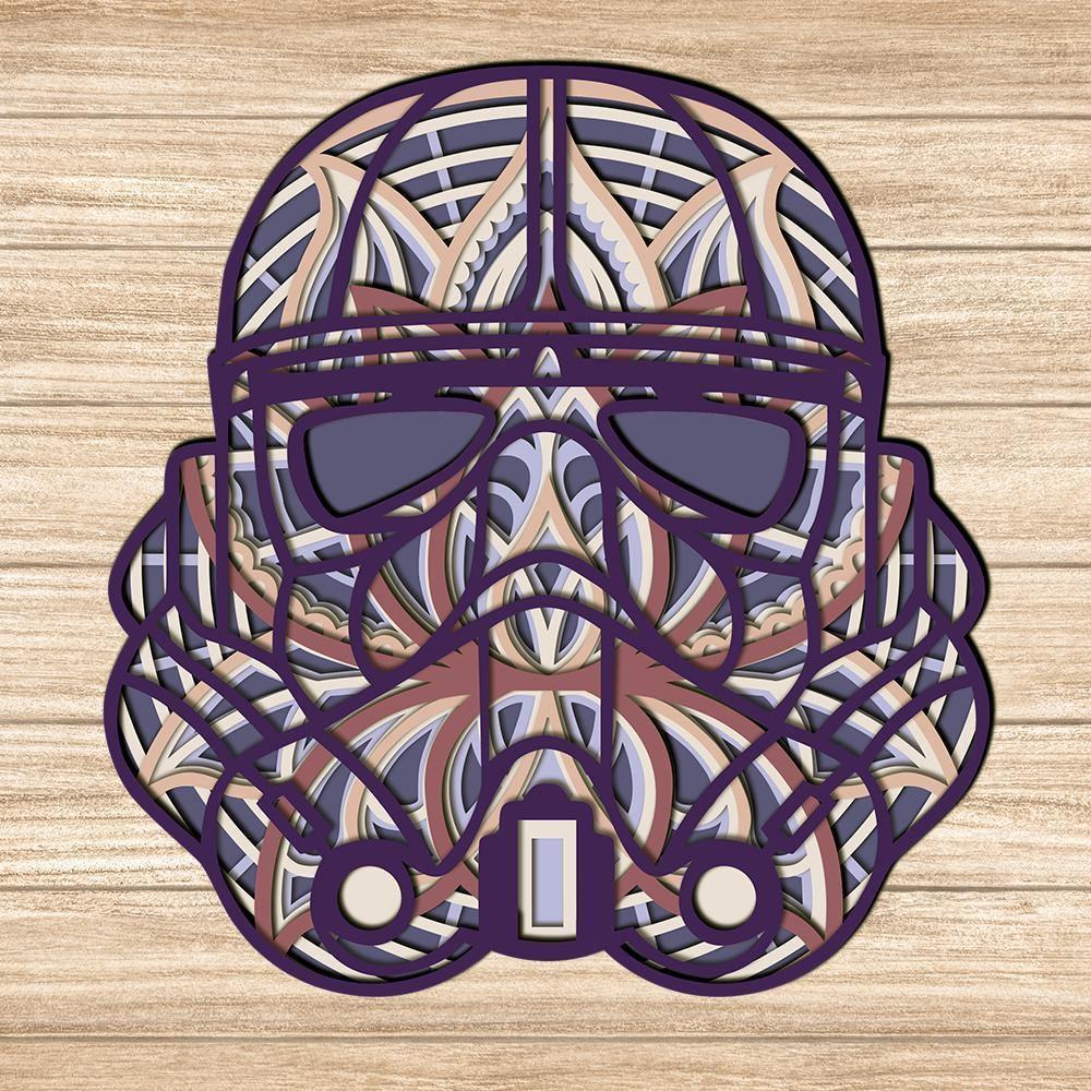 Star Wars - Paper 3D Layered File - Cricut File - 20x21cm - LightBoxGoodMan - LightboxGoodman