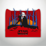 Star Wars  - Paper Cut Mini-Showcase File - Cricut File - 10x12cm - LightBoxGoodMan