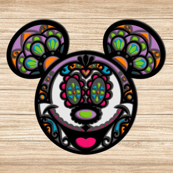 Tough Mickey Mouse Adult Graphic Long Sleeve cut file for cricut silhouette  machine make craft handmade - SVGMILO