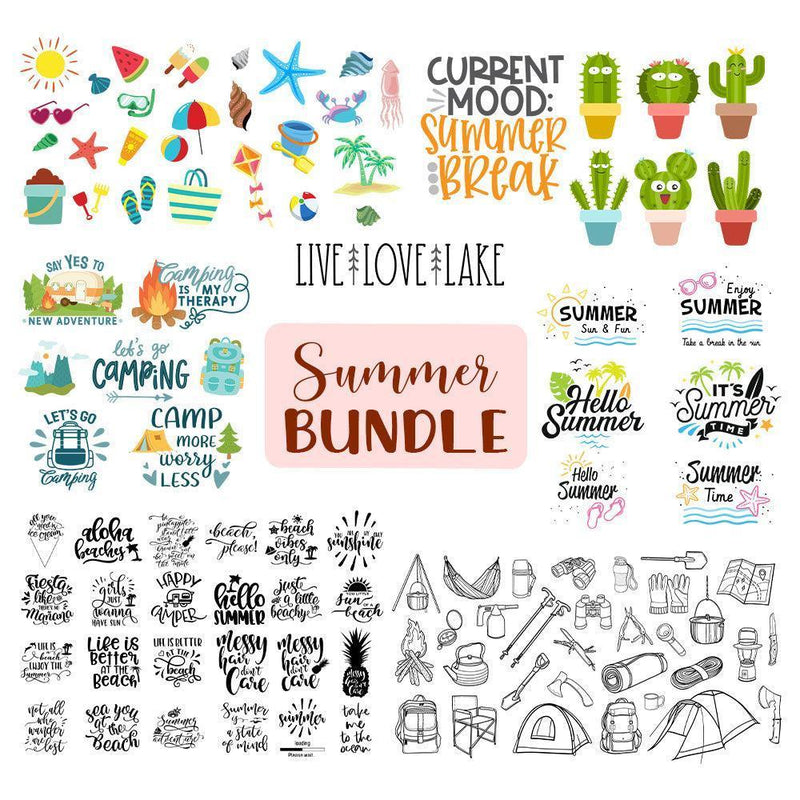 Summer Bundle - Cricut File - Svg, Png, Dxf, Eps - LightBoxGoodMan - LightboxGoodman