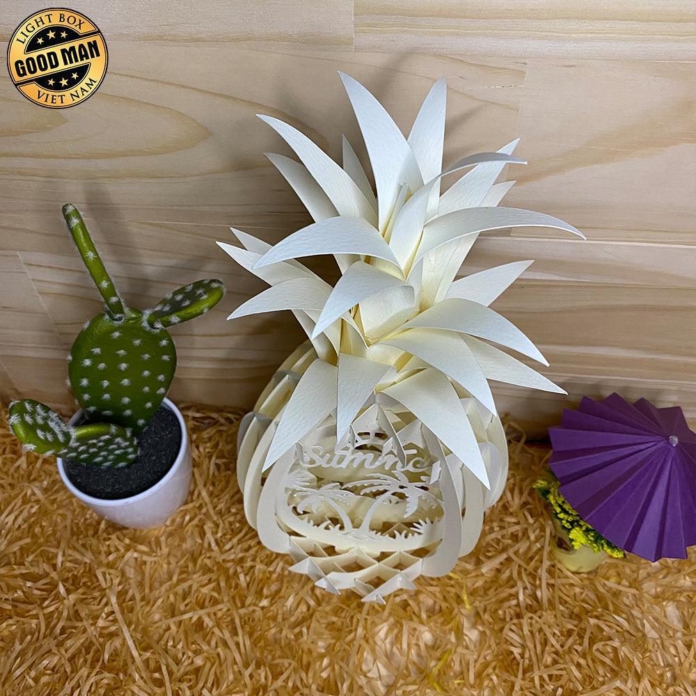 Summer - Pineapple Pop-Up File - Cricut File - LightBoxGoodMan - LightboxGoodman