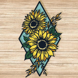 Sunflower 2 - Paper 3D Layered File - Cricut File - 17x29cm - LightBoxGoodMan