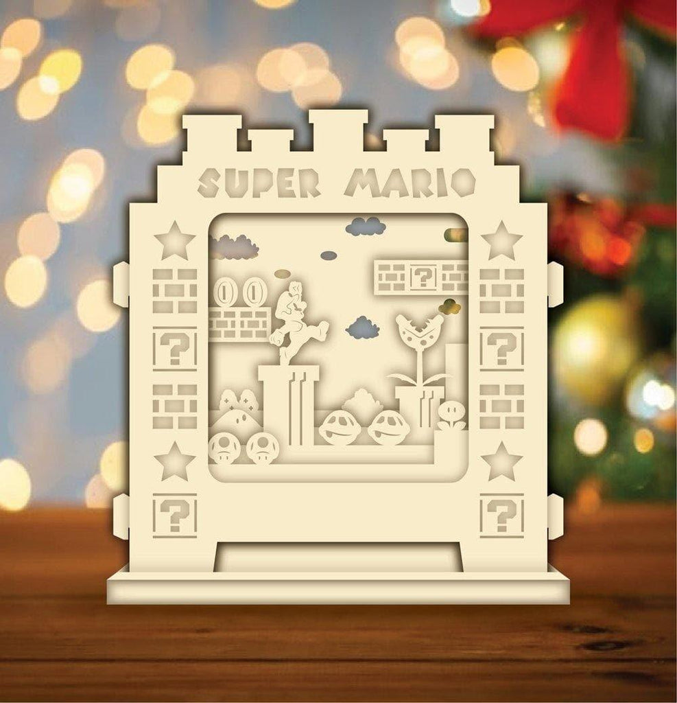 Super Mario 1 - Pop-up Light Box File - Cricut File - LightBoxGoodMan - LightboxGoodman