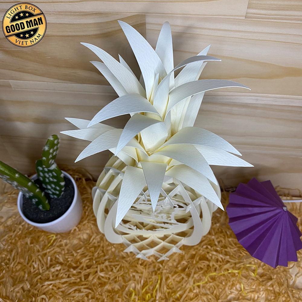 Surfing - Pineapple Pop-Up File - Cricut File - LightBoxGoodMan - LightboxGoodman