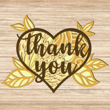 Thank You - Paper 3D Layered File - Cricut File - 20x27cm - LightBoxGoodMan