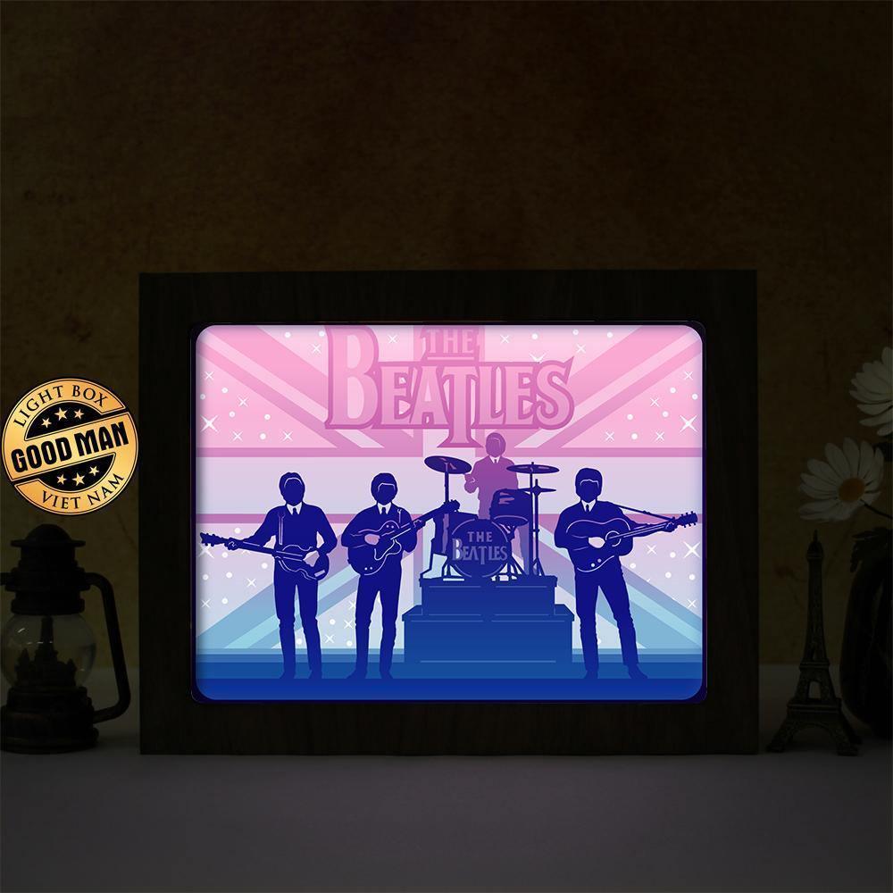The Beatles – Paper Cut Light Box File - Cricut File - 8x10 inches - LightBoxGoodMan - LightboxGoodman