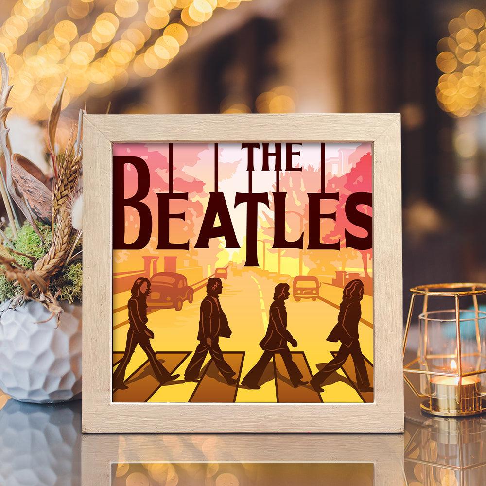 The Beatles Walking in the Abbey Road 2 – Paper Cut Light Box File - Cricut  File - 20x20cm - LightBoxGoodMan