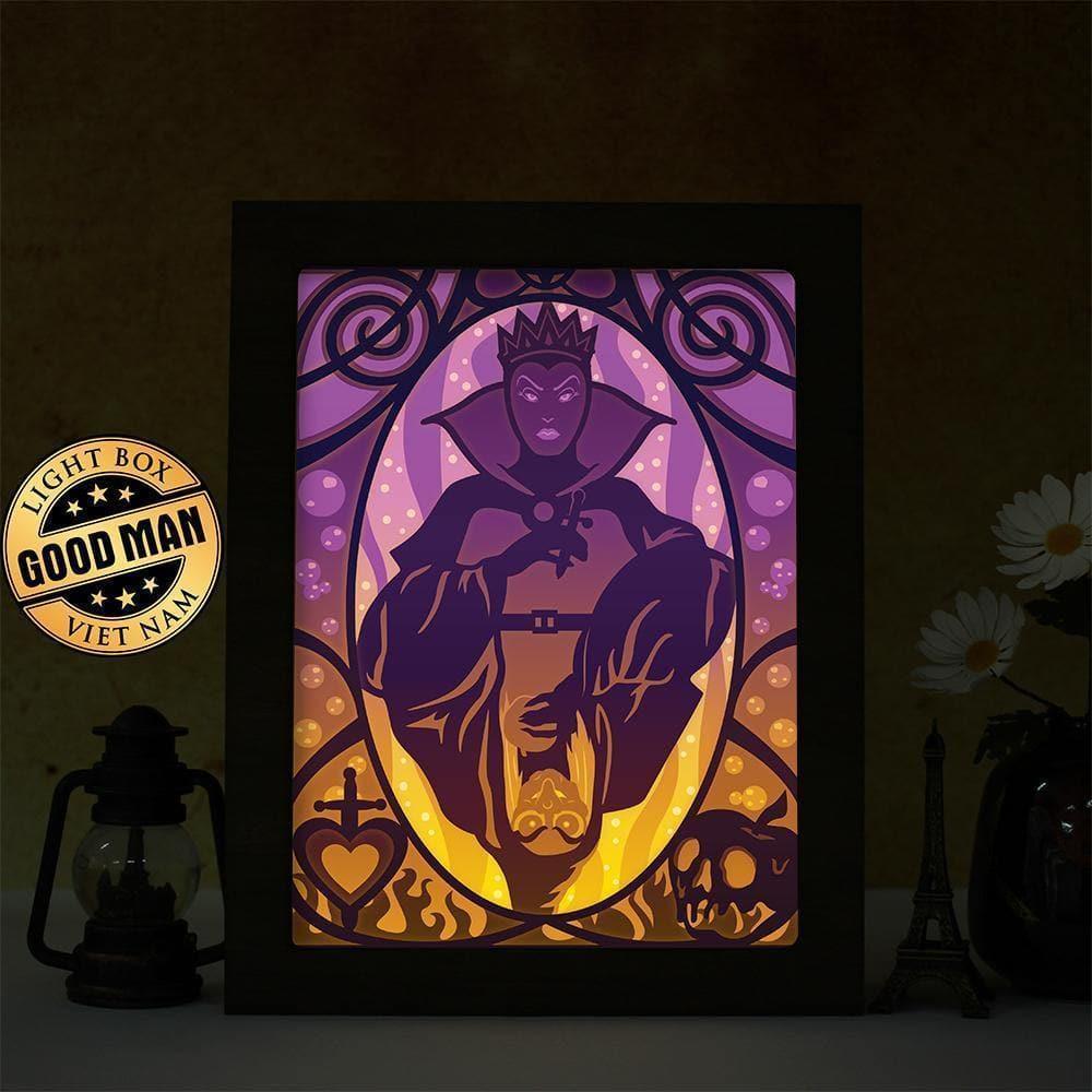 The Evil Queen – Paper Cut Light Box File - Cricut File - 20x26cm - LightBoxGoodMan - LightboxGoodman