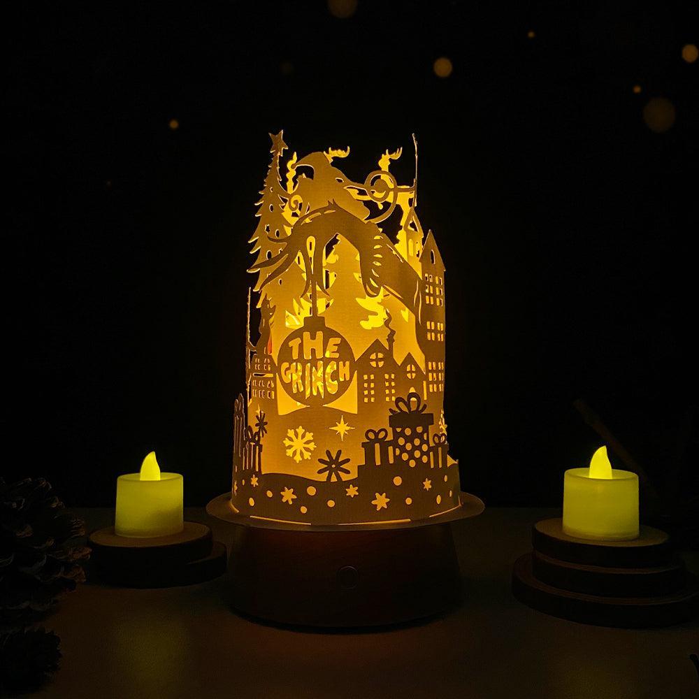 The Grinch - 3D Dome Lantern File - Cricut File - LightBoxGoodMan - LightboxGoodman
