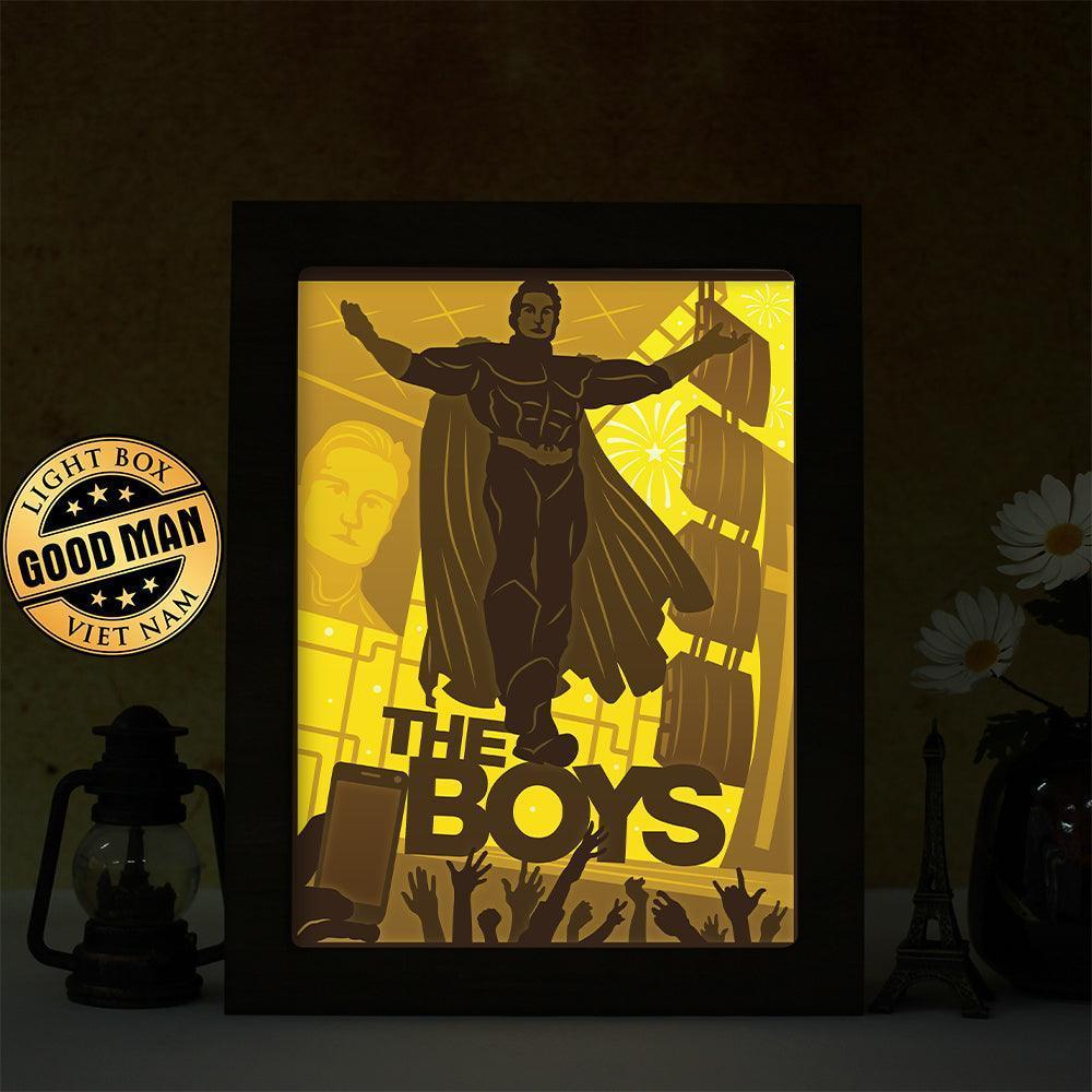The Homelander (The Boys) - Paper Cut Light Box File - Cricut File - 20x26cm - LightBoxGoodMan - LightboxGoodman