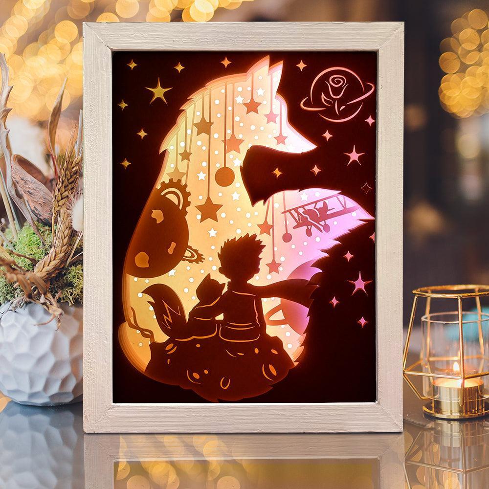 The Little Prince - Paper Cut Light Box File - Cricut File - 20x26cm - LightBoxGoodMan - LightboxGoodman