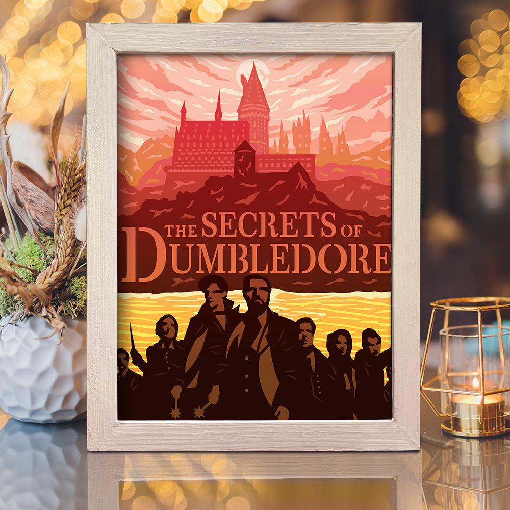 The Secrets Of Dumbledore - Paper Cut Light Box File - Cricut File - 20x26cm - LightBoxGoodMan - LightboxGoodman