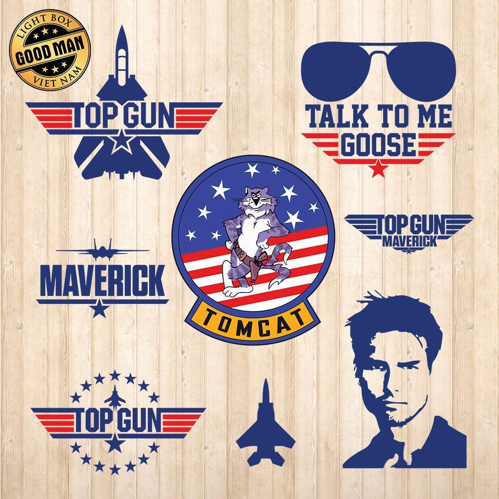 Top Gun - Cricut File - Svg, Png, Dxf, Eps - LightBoxGoodMan - LightboxGoodman