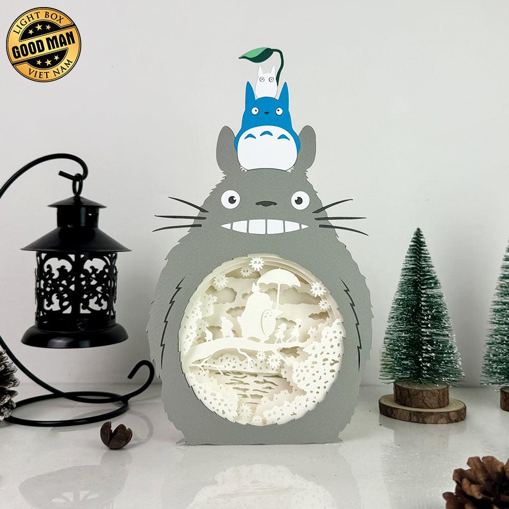 Totoro 1 - Totoro Papercut Lightbox File - 11x6.3" - Cricut File - LightBoxGoodMan - LightboxGoodman