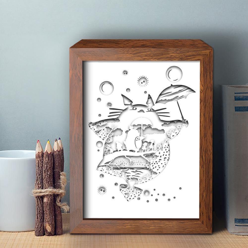 Totoro 4 – Paper Cut Light Box File - Cricut File - 20x26cm - LightBoxGoodMan - LightboxGoodman