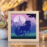 Unicorn 4 – Paper Cut Light Box File - Cricut File - 8x8 inches - LightBoxGoodMan