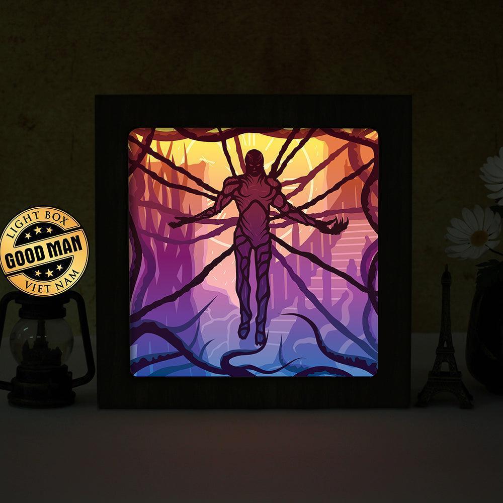 Vecna Square - Paper Cut Light Box File - Cricut File - 20x20cm - LightBoxGoodMan - LightboxGoodman
