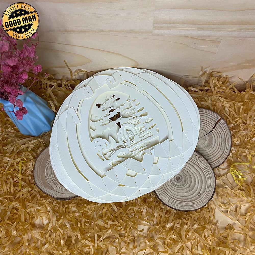 Village - Easter Egg 3D Pop-up File - Cricut File - 5.8x4.8" - LightBoxGoodMan - LightboxGoodman