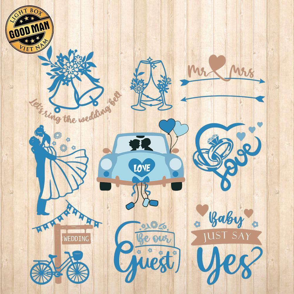 Wedding - Cricut File - Svg, Png, Dxf, Eps - LightBoxGoodMan - LightboxGoodman
