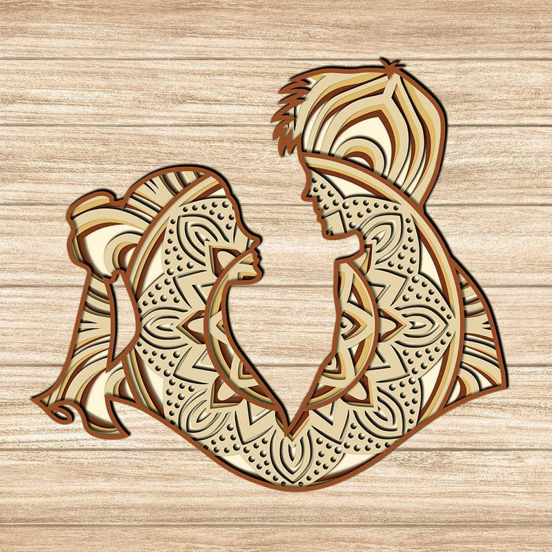 Wedding - Paper 3D Layered File - Cricut File - LightBoxGoodMan - LightboxGoodman