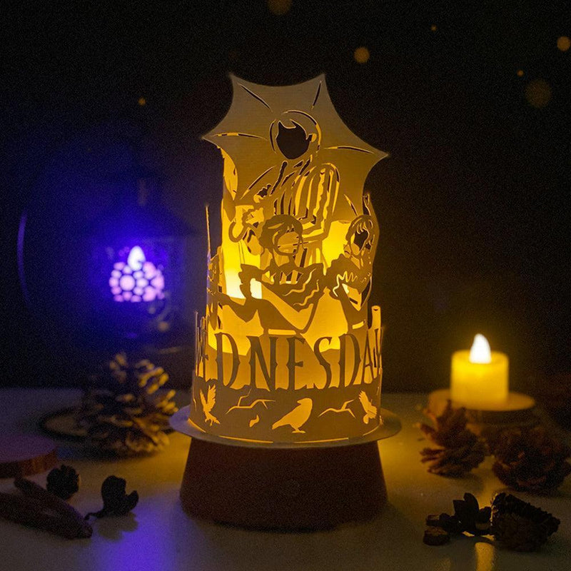 Wednesday Addams - 3D Dome Lantern File - Cricut File - LightBoxGoodMan - LightboxGoodman