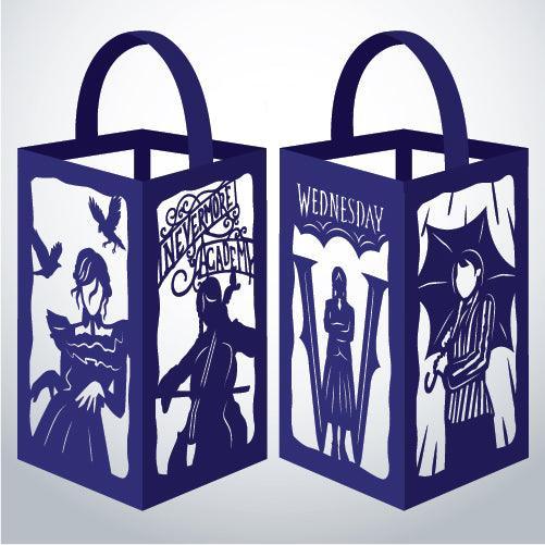 Wednesday Addams- Paper Cut Lantern File - Cricut File - 10x16cm - LightBoxGoodMan - LightboxGoodman