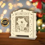Wednesday Addams - Pop-up Light Box File - Cricut File - LightBoxGoodMan - LightboxGoodman