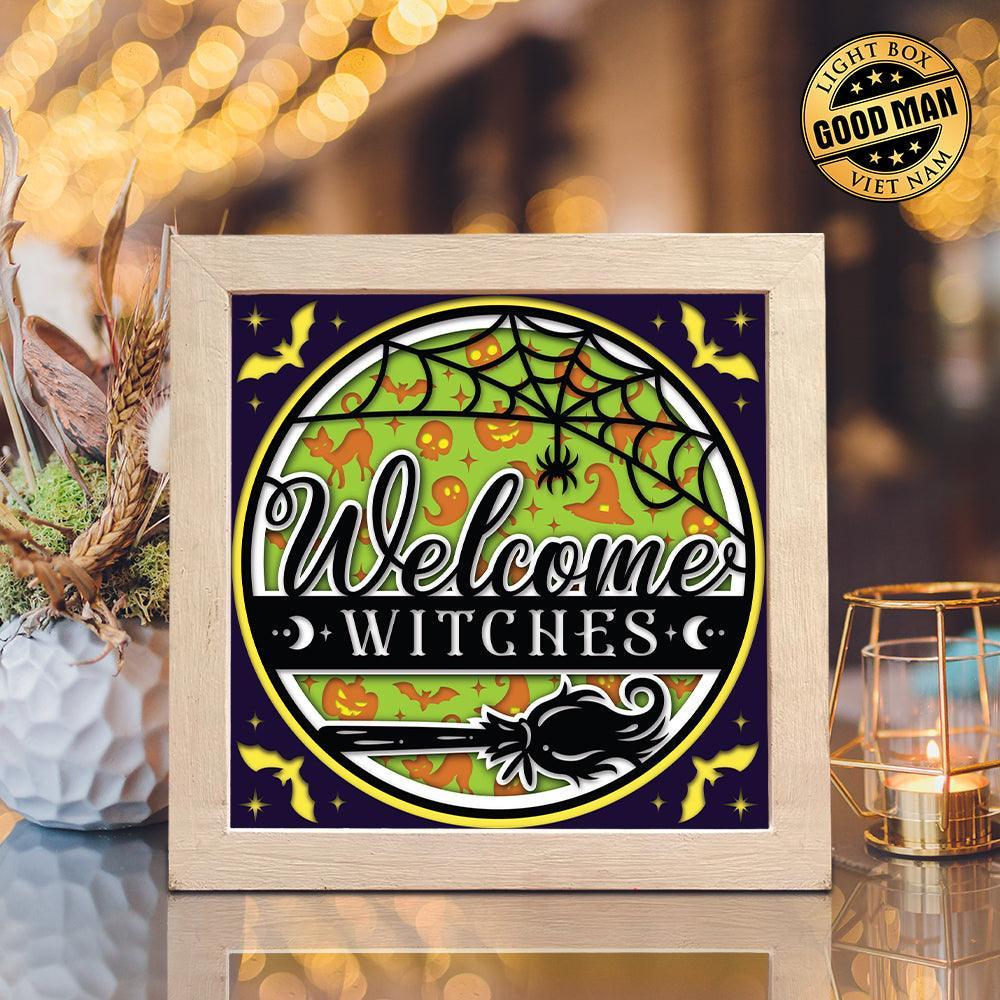 Welcome Halloween - Paper Cut Light Box File - Cricut File - 20x20cm - LightBoxGoodMan - LightboxGoodman